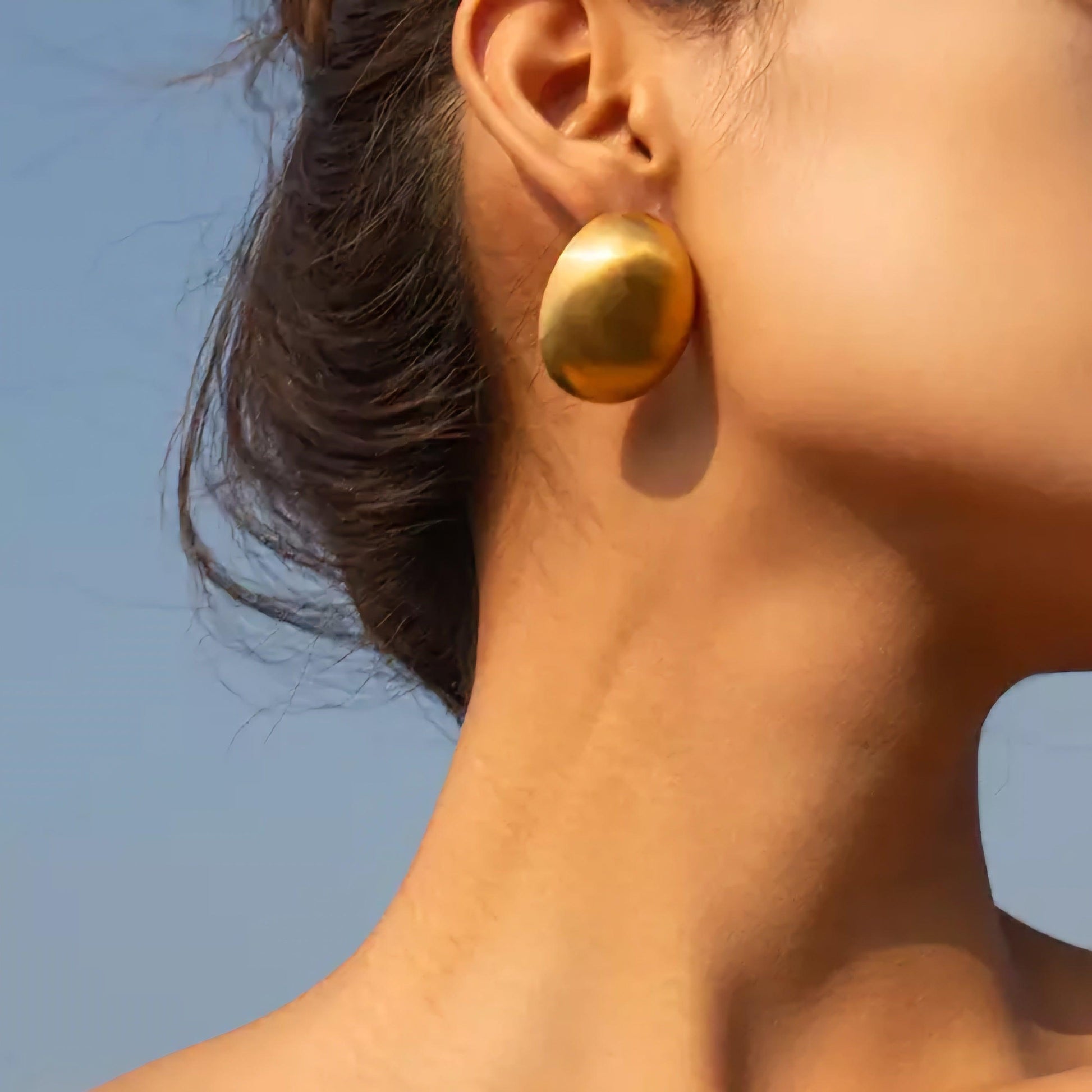Anna Ατσάλινα σκουλαρίκια - Lilah jewellery boutique 