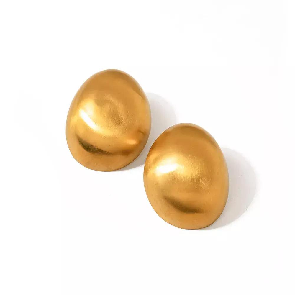 Anna Ατσάλινα σκουλαρίκια - Lilah jewellery boutique 