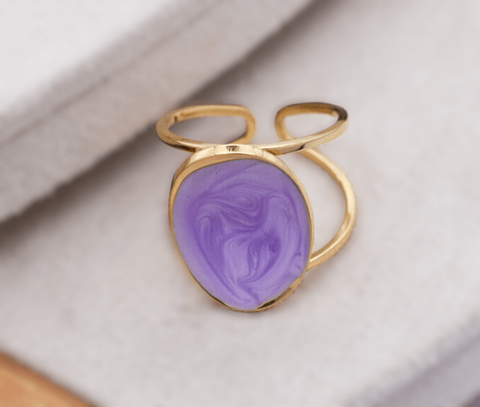 Liliana Ατσάλινo δαχτυλίδι - Lilah jewellery boutique 