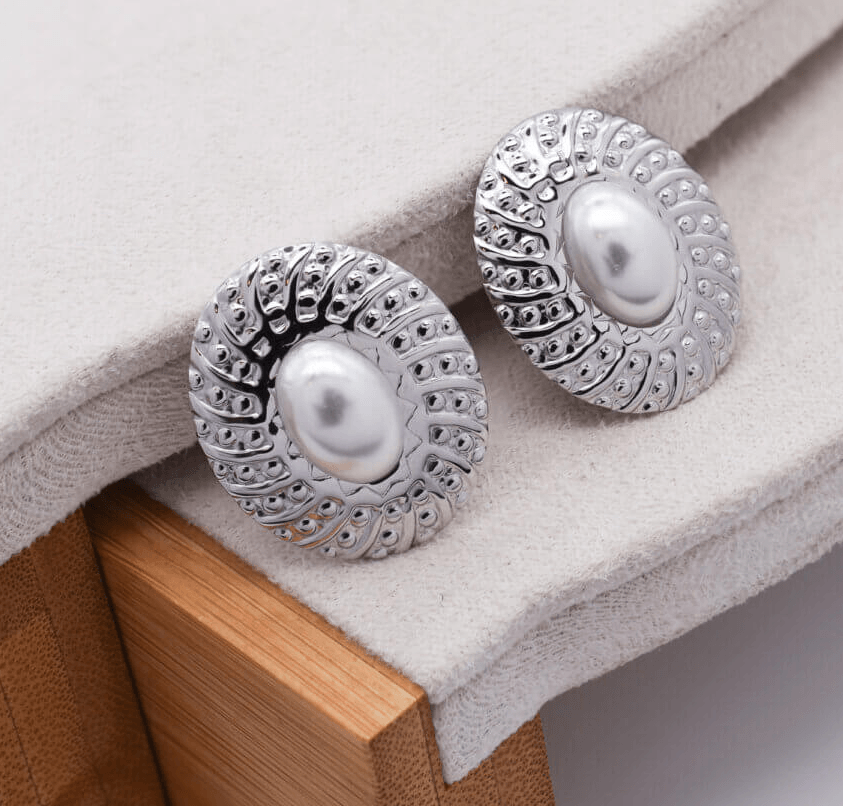Trope Ατσάλινα σκουλαρίκια - Lilah jewellery boutique 