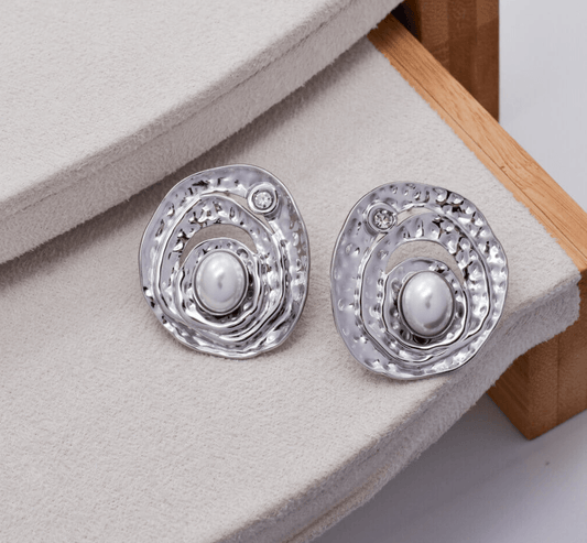 Lumina Ατσάλινα σκουλαρίκια - Lilah jewellery boutique 