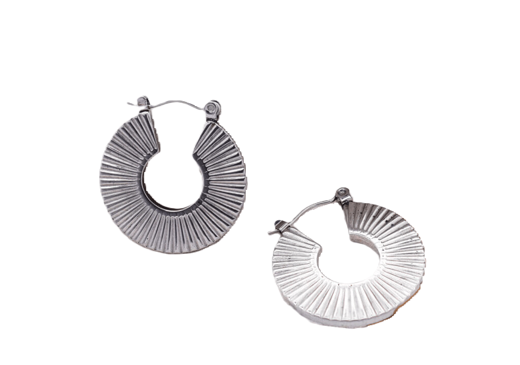 Edith Ατσάλινα σκουλαρίκια - Lilah jewellery boutique 