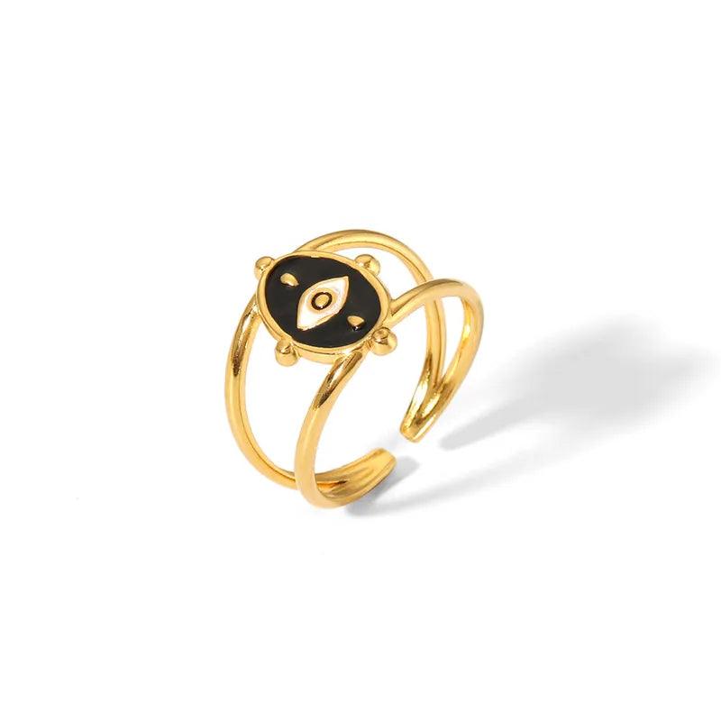 Ατσάλινo δαχτυλίδι Kehlani - Lilah jewellery boutique 