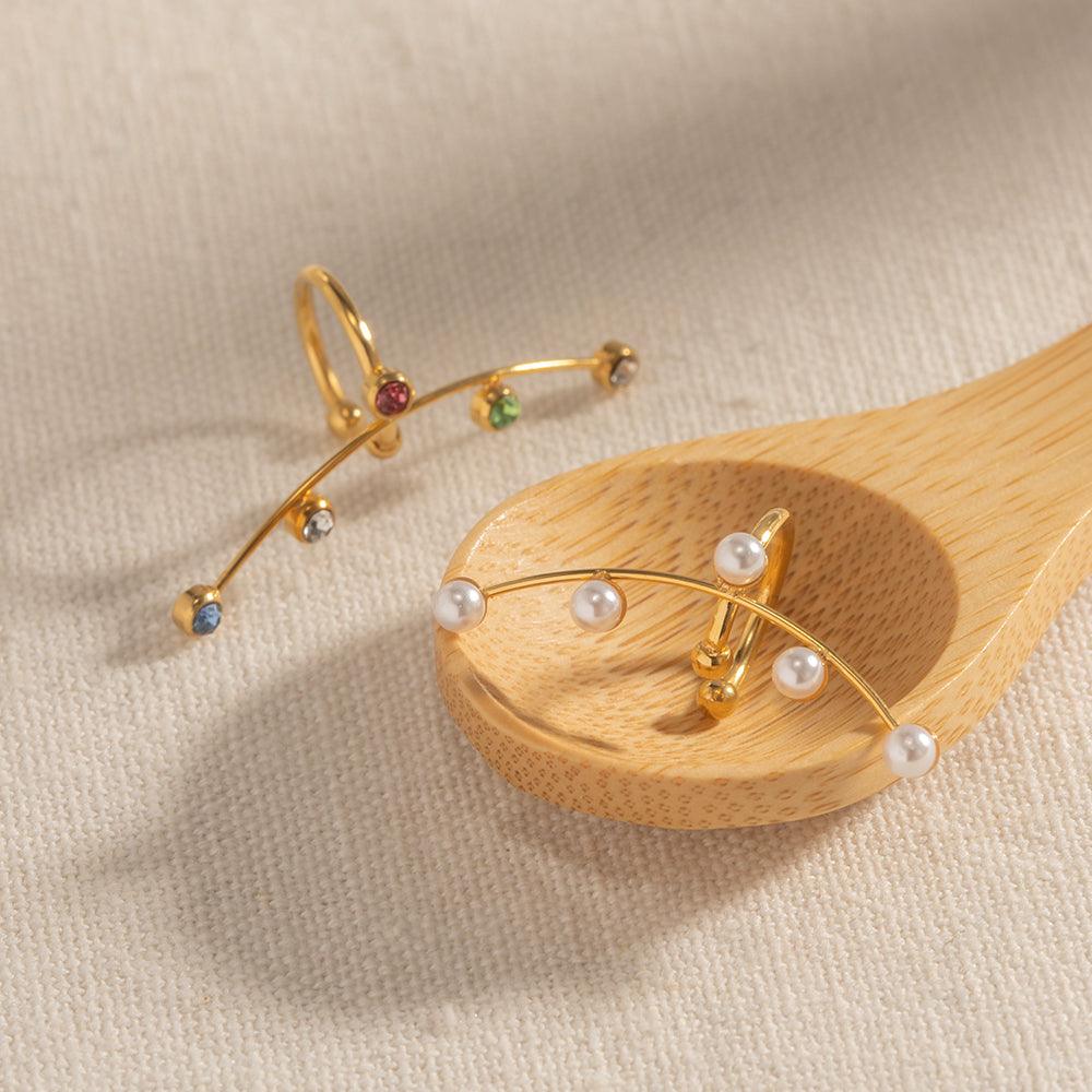 Ατσάλινo earcuff Bridget - Lilah jewellery boutique 