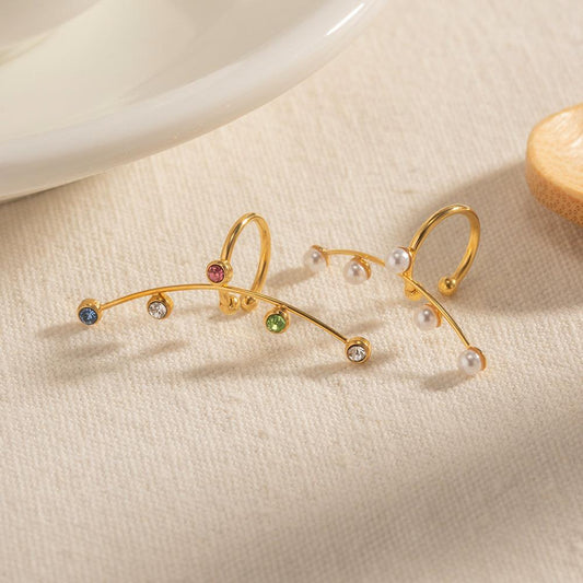 Ατσάλινo earcuff Bridget - Lilah jewellery boutique 