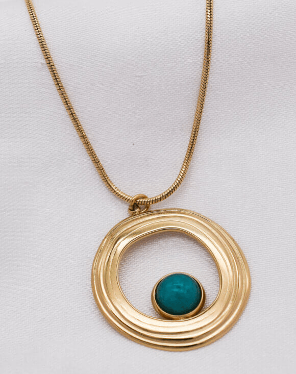 Gaia Ατσάλινo Κολιέ - Lilah jewellery boutique 