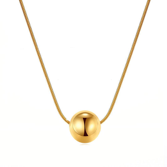 Ατσάλινο κολιέ Earth - Lilah jewellery boutique 