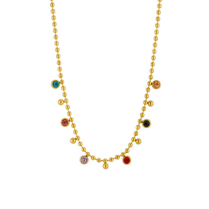 Alkioni Ατσάλινo Κολιέ - Lilah jewellery boutique 