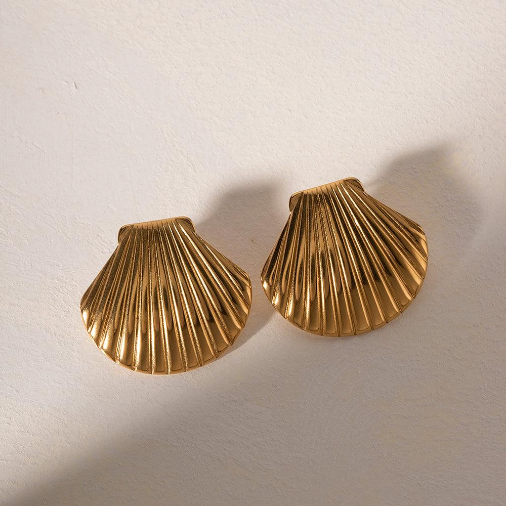Ατσάλινα σκουλαρίκια Hawaii - Lilah jewellery boutique 
