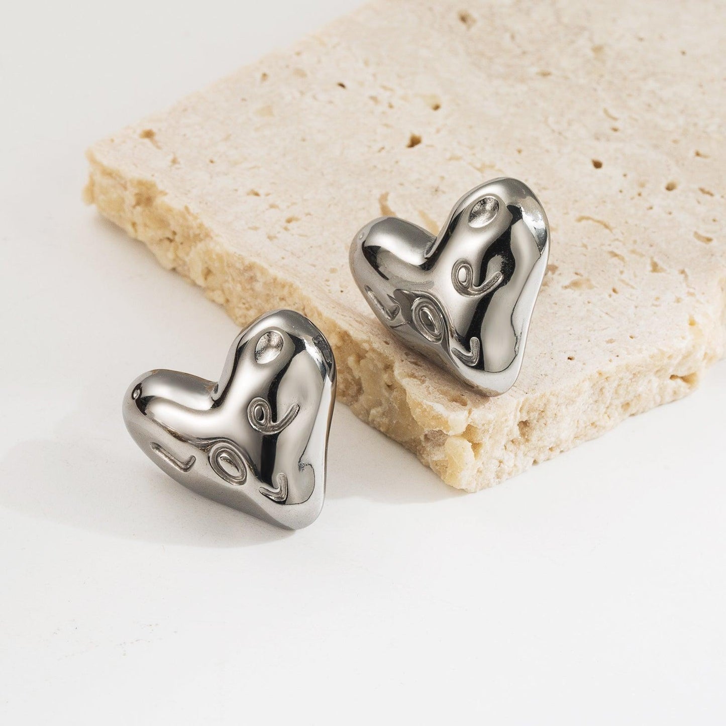 Ατσάλινα σκουλαρίκια Cirino - Lilah jewellery boutique 