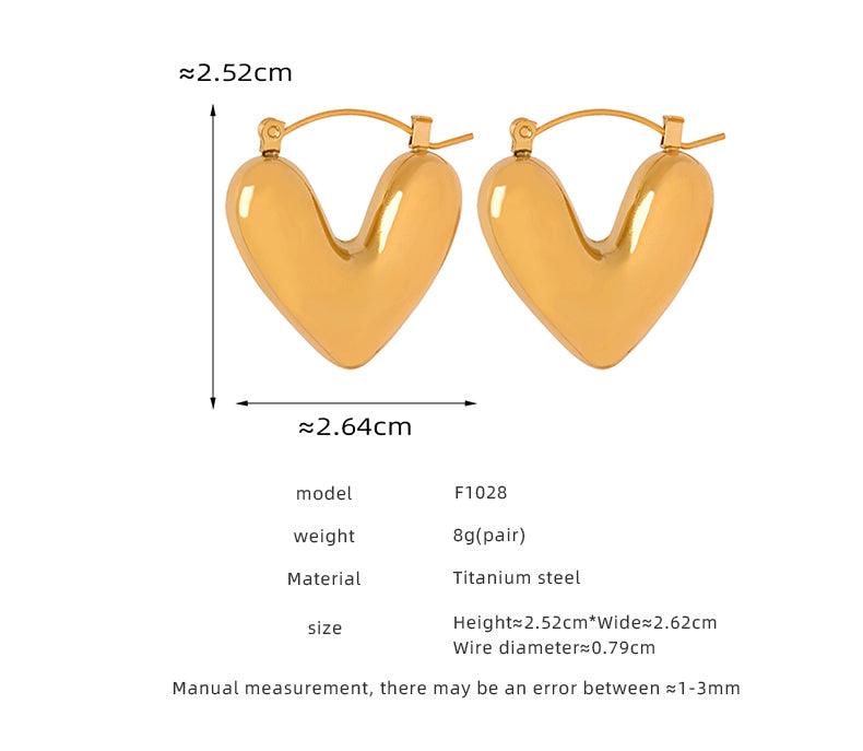 Ατσάλινα σκουλαρίκια Myka - Lilah jewellery boutique 