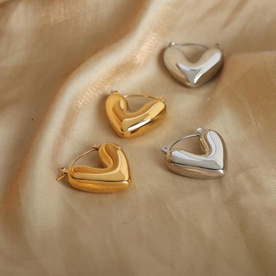 Ατσάλινα σκουλαρίκια Myka - Lilah jewellery boutique 