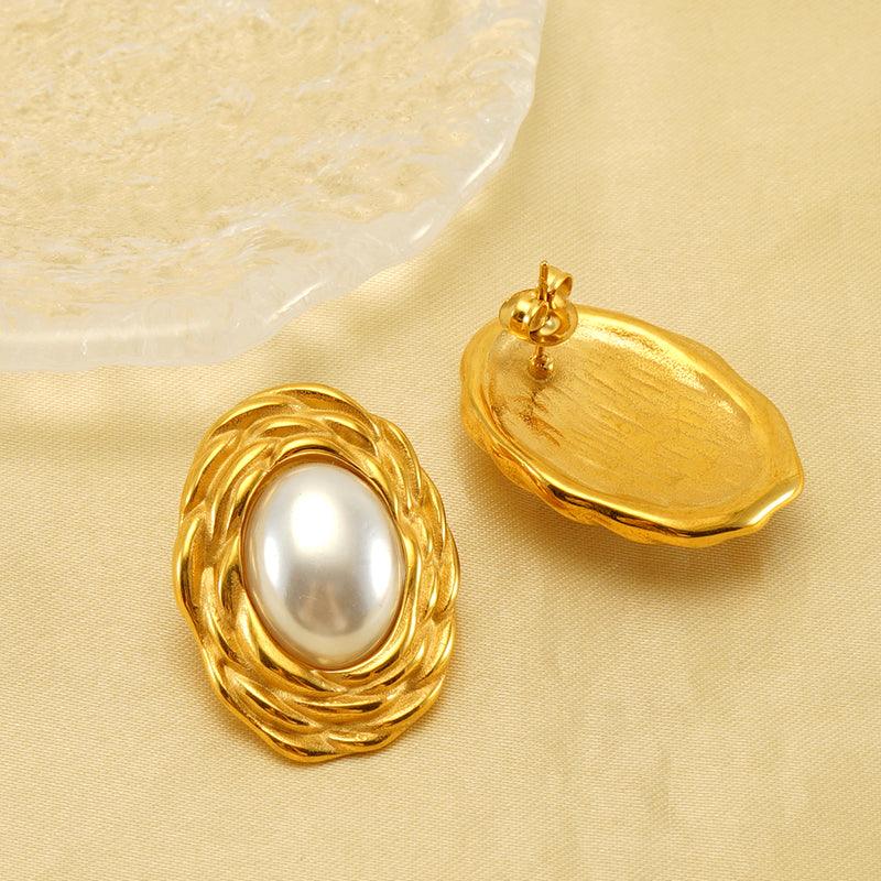 Ατσάλινα σκουλαρίκια Rihana - Lilah jewellery boutique 