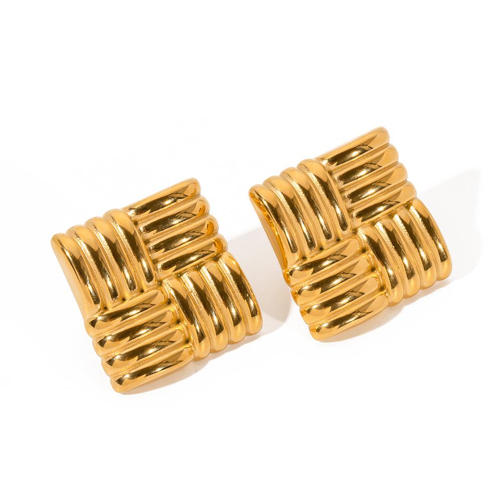 Ατσάλινα σκουλαρίκια Ratan - Lilah jewellery boutique 