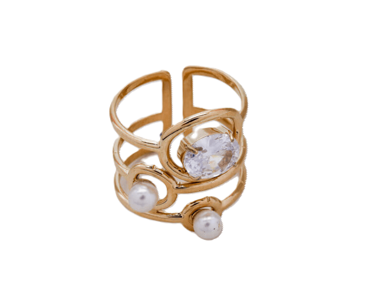 Ava Ατσάλινo δαχτυλίδι - Lilah jewellery boutique 