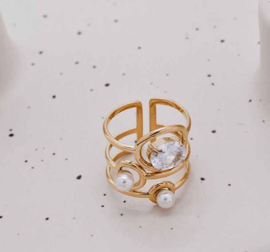 Ava Ατσάλινo δαχτυλίδι - Lilah jewellery boutique 