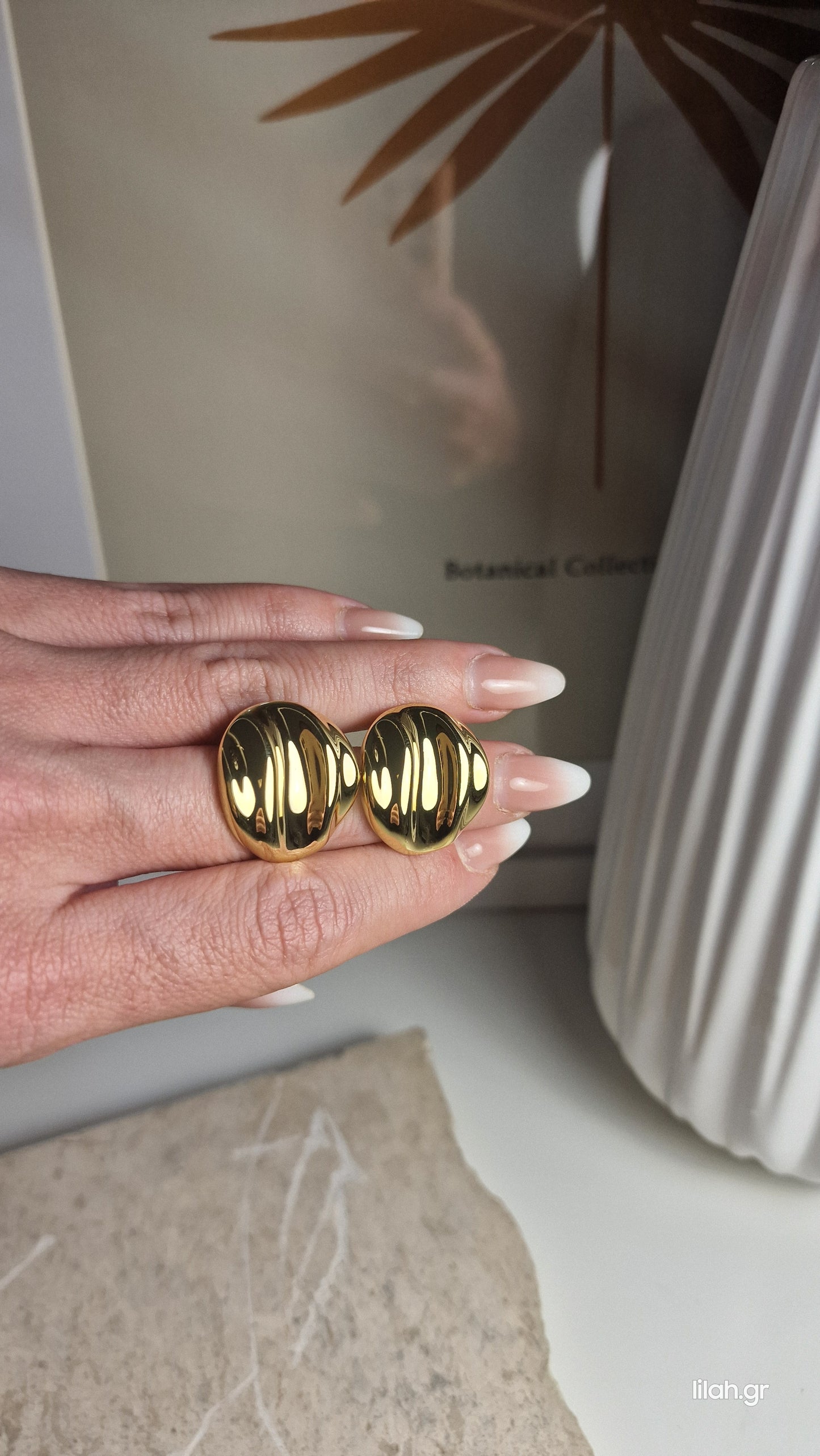Eira steel earrings