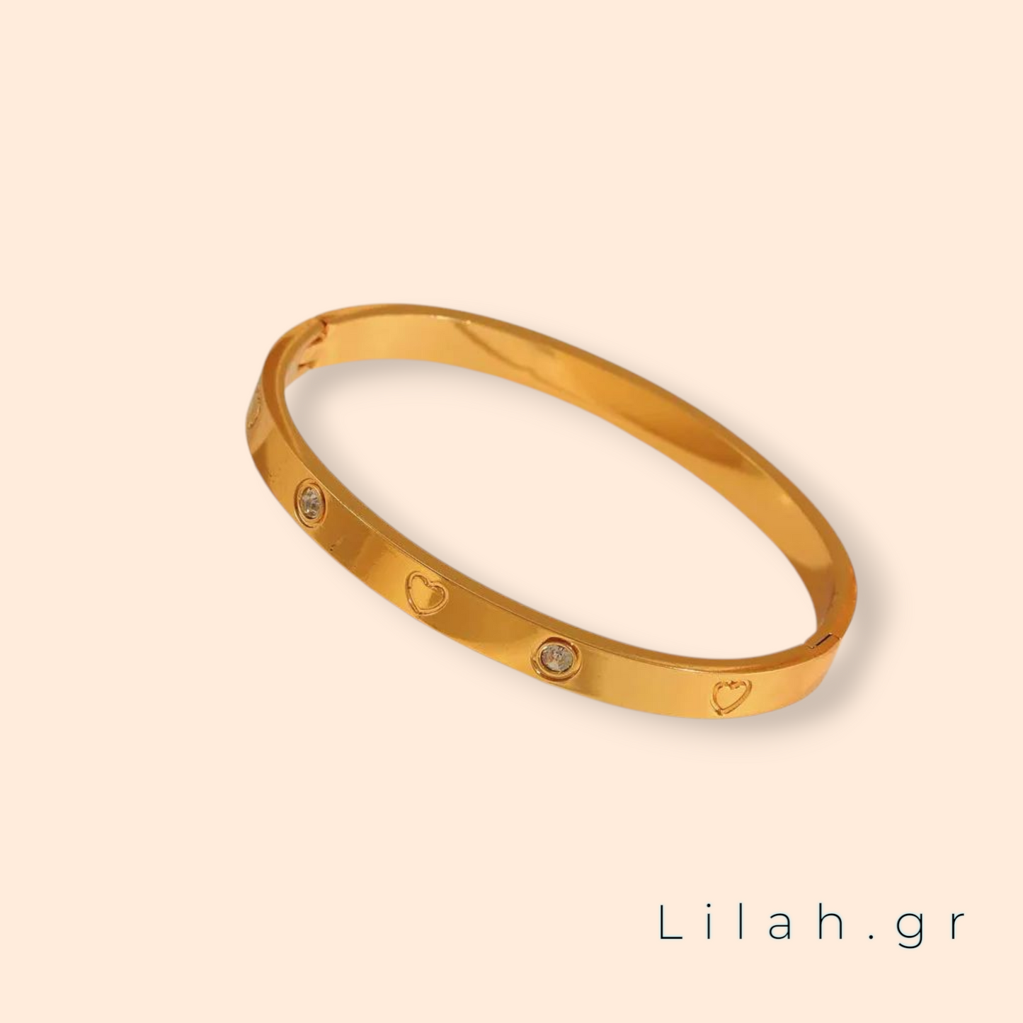 Βραχιόλι βέργα cuff ανοξείδωτο ατσάλι #LH1010