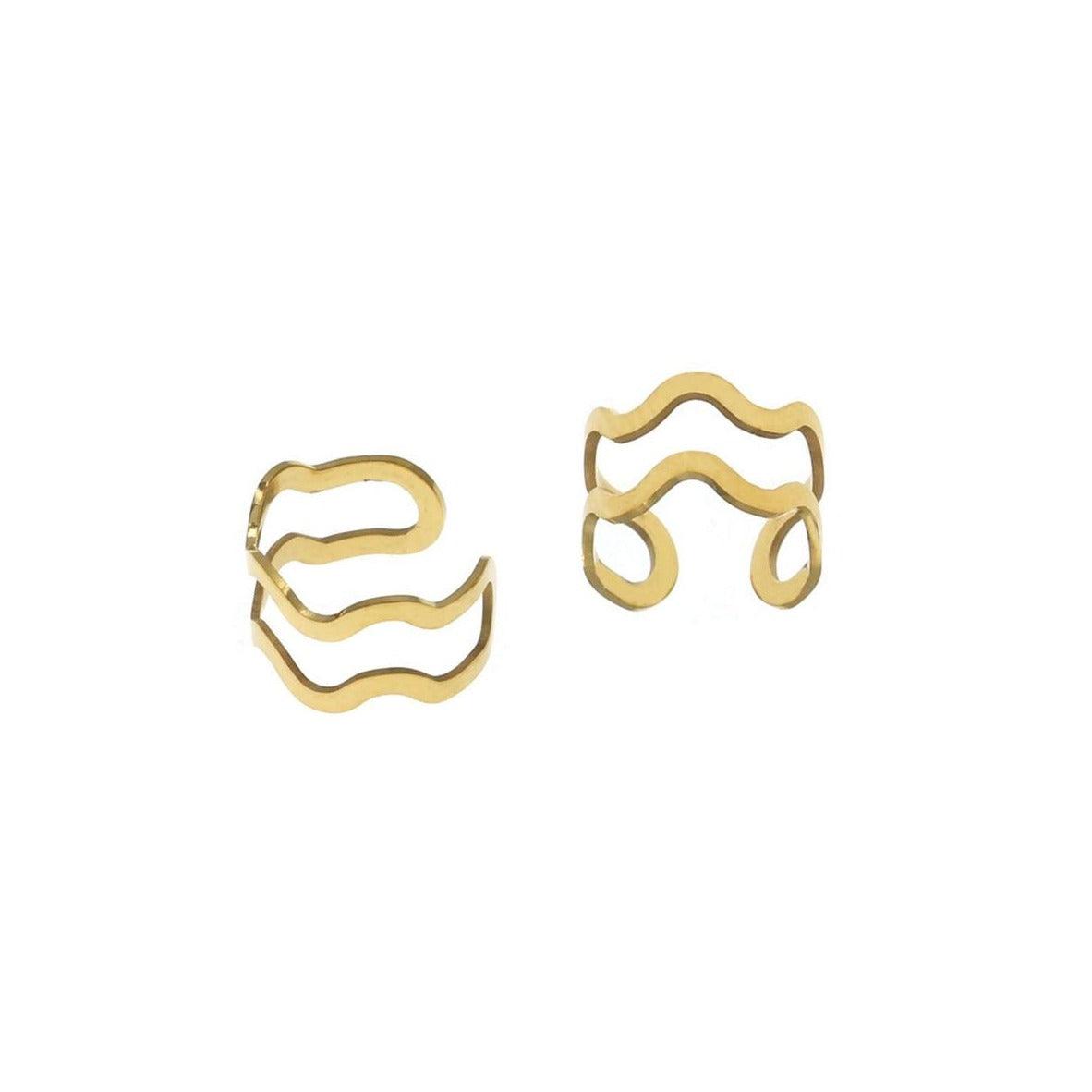 Lorna ατσάλινο ear cuff - Lilah jewellery boutique 