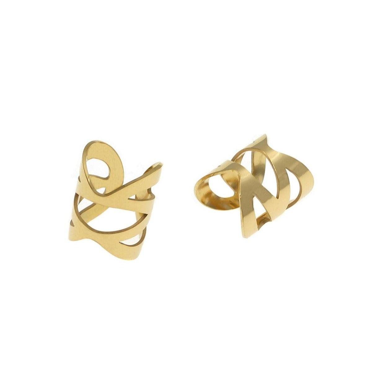 Emily ατσάλινο ear cuff - Lilah jewellery boutique 