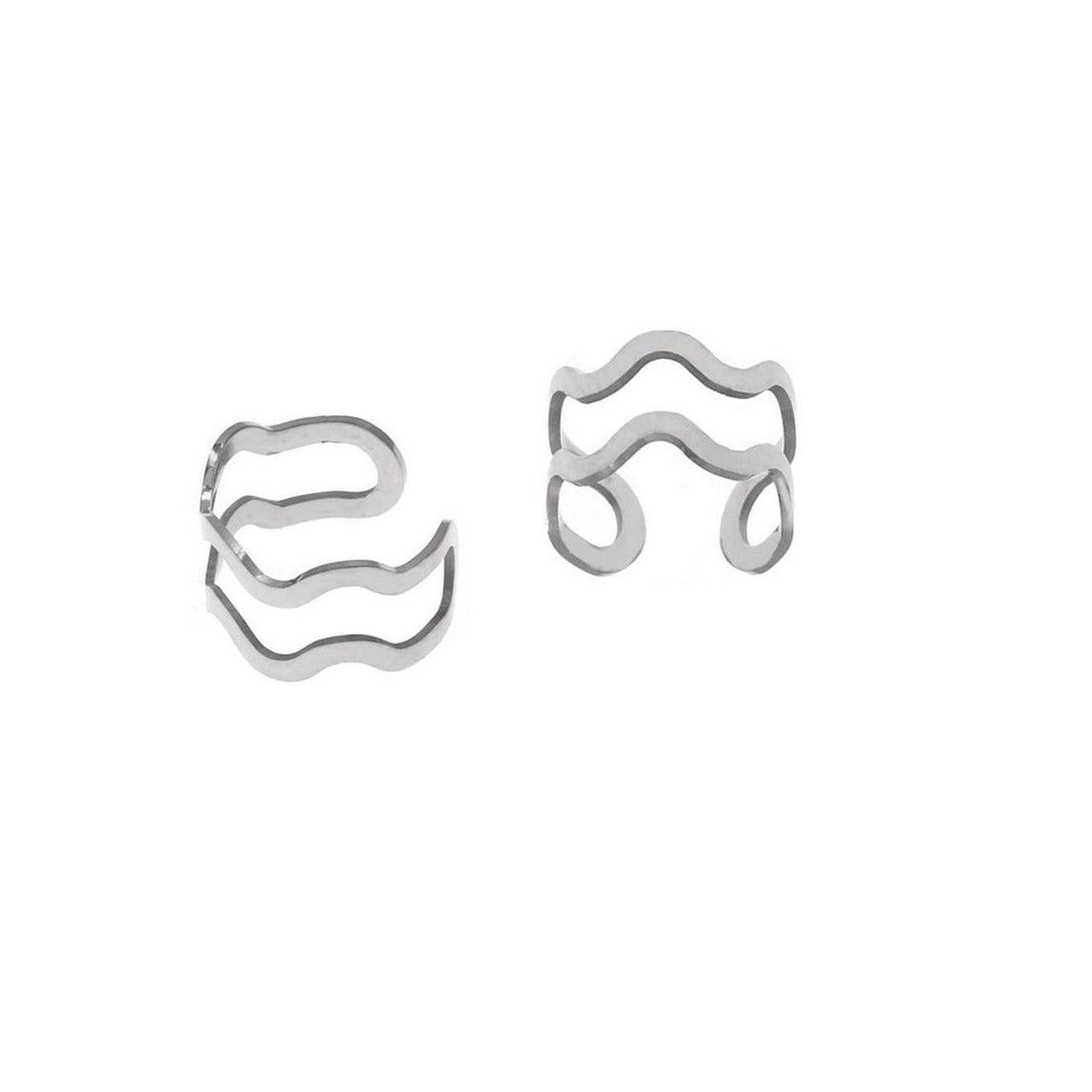 Lorna ατσάλινο ear cuff - Lilah jewellery boutique 