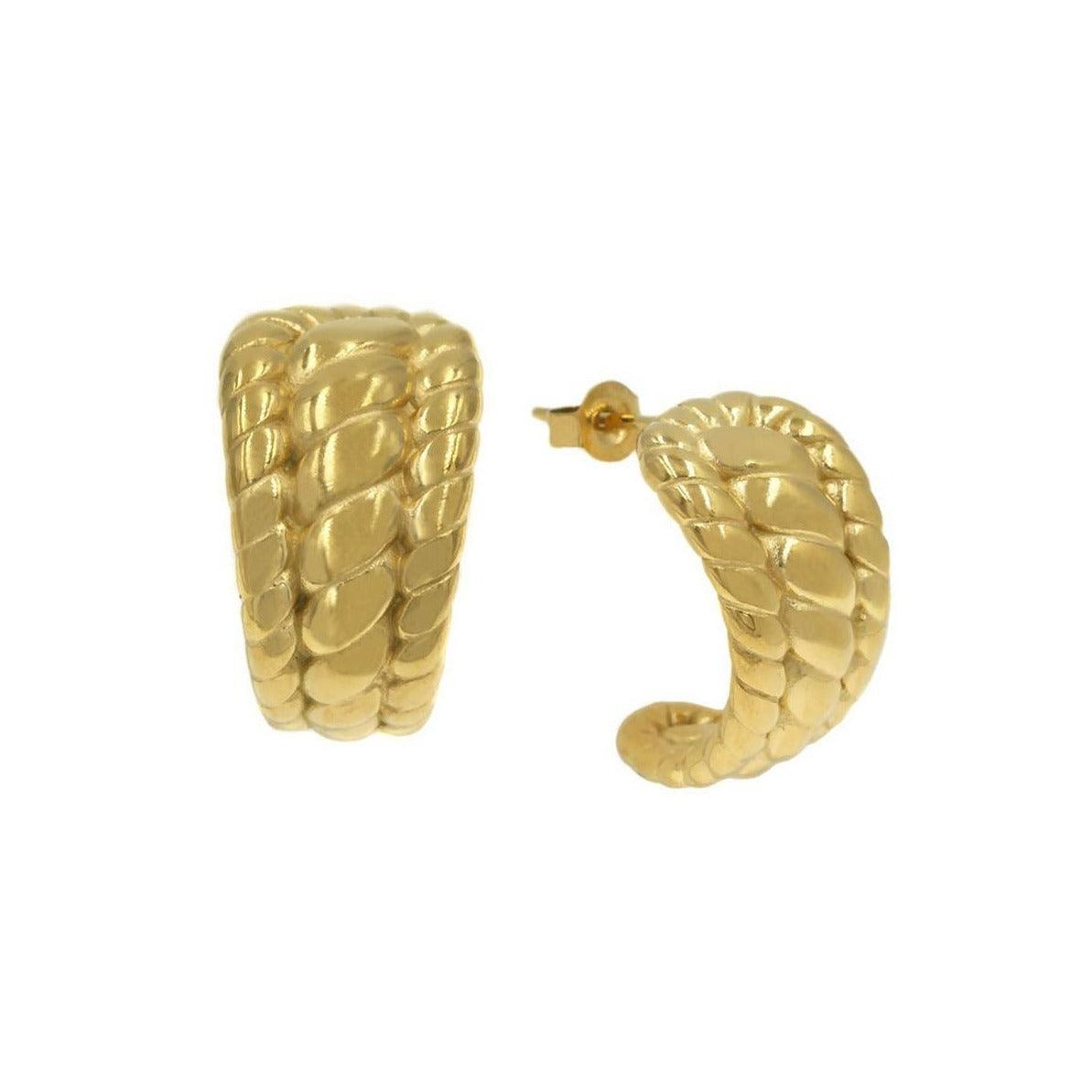 Cora ατσάλινα σκουλαρίκια - Lilah jewellery boutique 